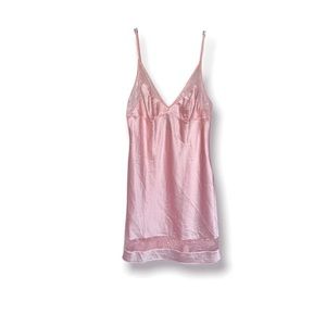 Victoria's Secret babydoll pink slip dress with lace detailing! - large